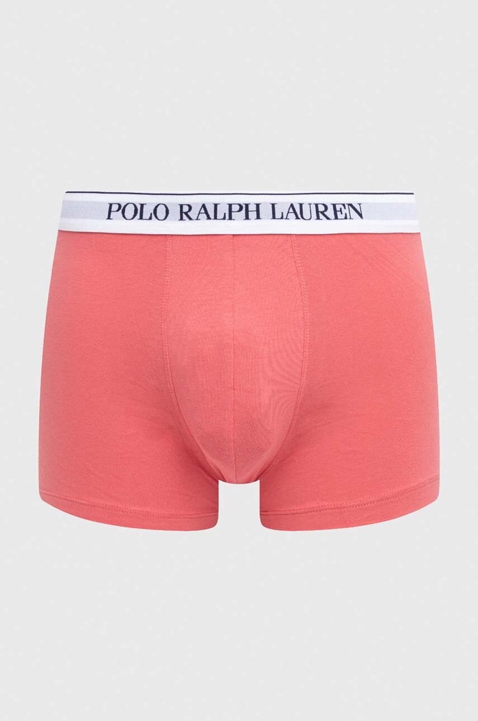 Polo Ralph Lauren bokserki męskie bawełniane z elastanem 3-pack różowy 714830299