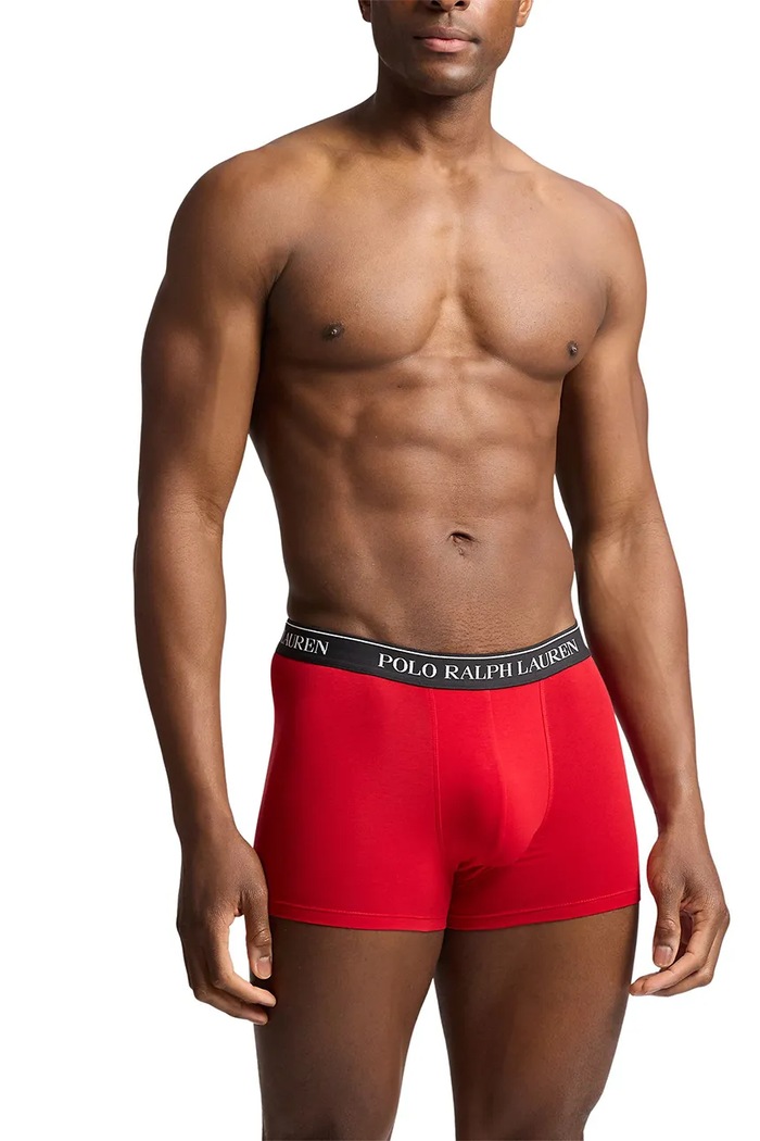 Polo Ralph Lauren bokserki męskie bawełniane z elastanem 3-pack 714830299 czerwony SS26
