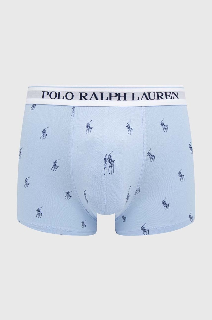 Oblačila Polo Ralph Lauren moške boksarice iz bombaža z elastanom paket 3 kosov 714830299 modra