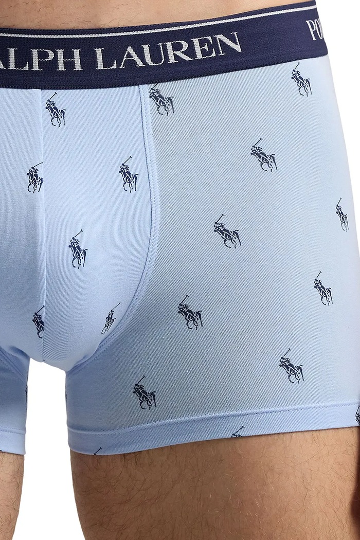 Oblečení Polo Ralph Lauren boxerky pánské bavlněné s elastanem 3-pack 714830299 modrá