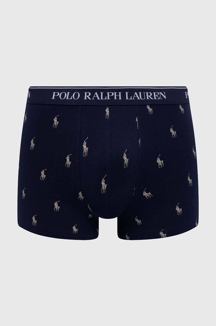 Polo Ralph Lauren bokserki męskie bawełniane z elastanem 3-pack 714830299 niebieski SS26
