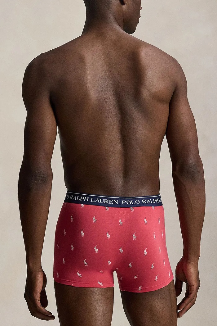 Îmbrăcăminte Polo Ralph Lauren boxeri din bumbac cu elastan pentru bărbați pachet de 3 714830299 albastru