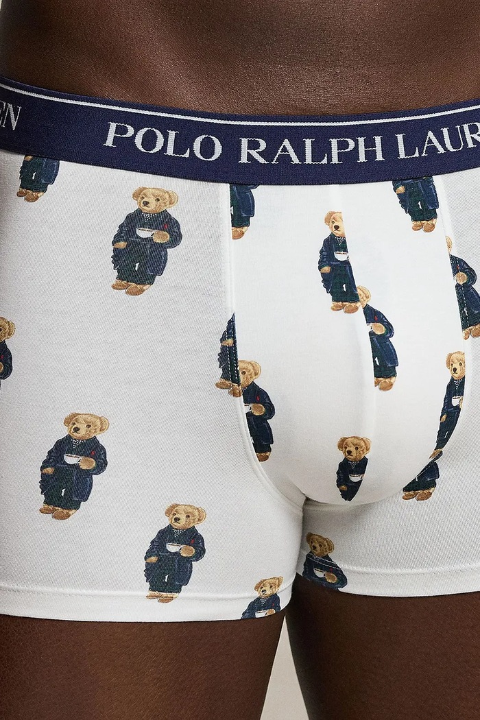 Polo Ralph Lauren bokserki męskie bawełniane z elastanem 3-pack niebieski 714830299