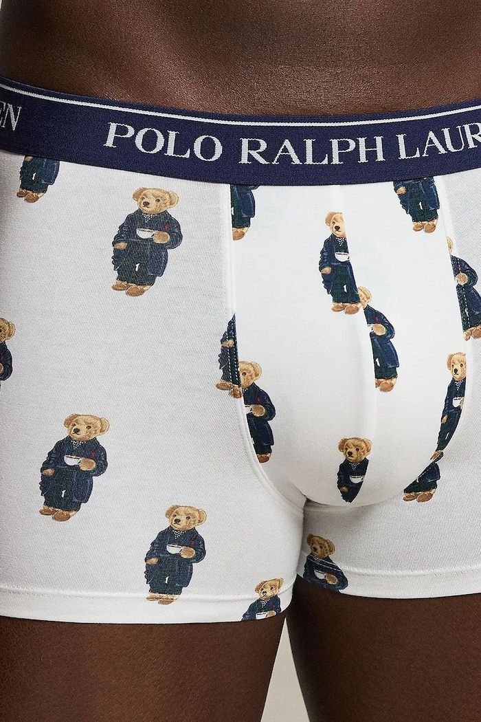 Polo Ralph Lauren bokserki męskie bawełniane z elastanem 3-pack niebieski 714830299