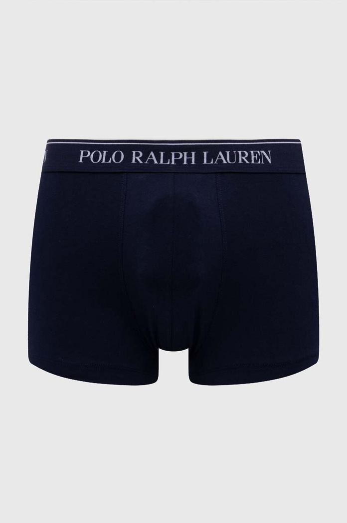 Odzież Polo Ralph Lauren bokserki męskie bawełniane z elastanem 3-pack 714830299 granatowy