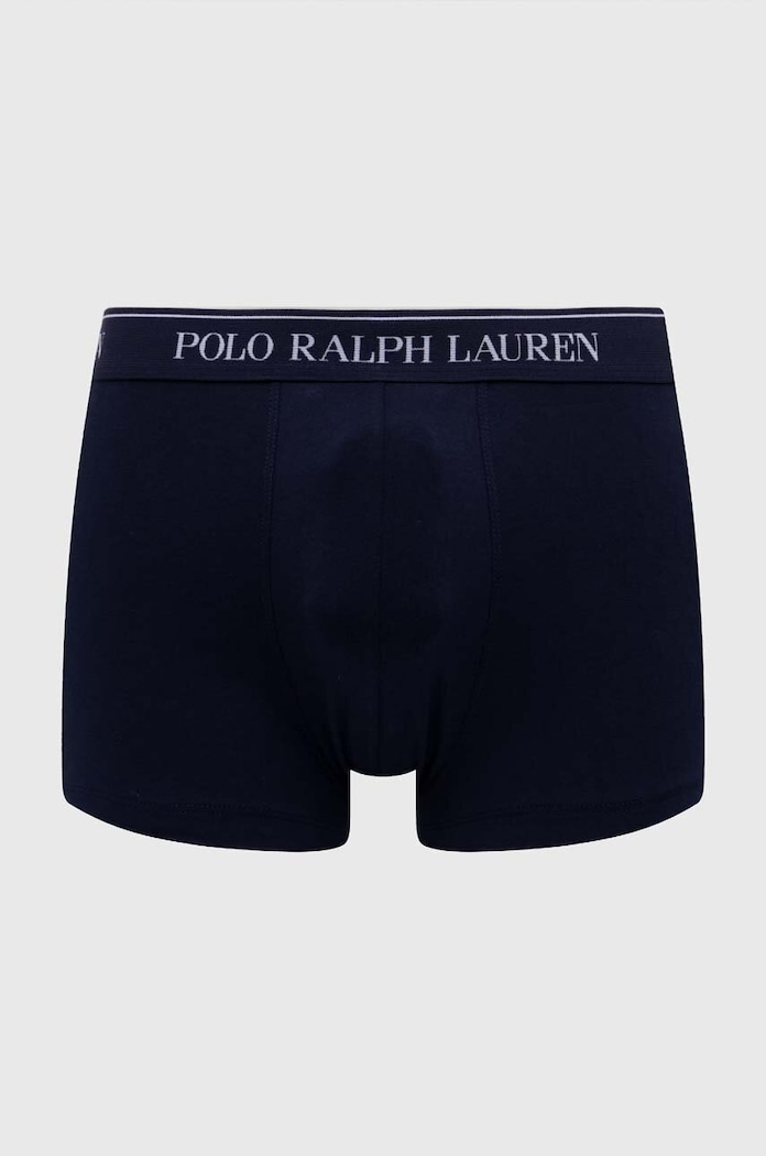 Odzież Polo Ralph Lauren bokserki męskie bawełniane z elastanem 3-pack 714830299 granatowy