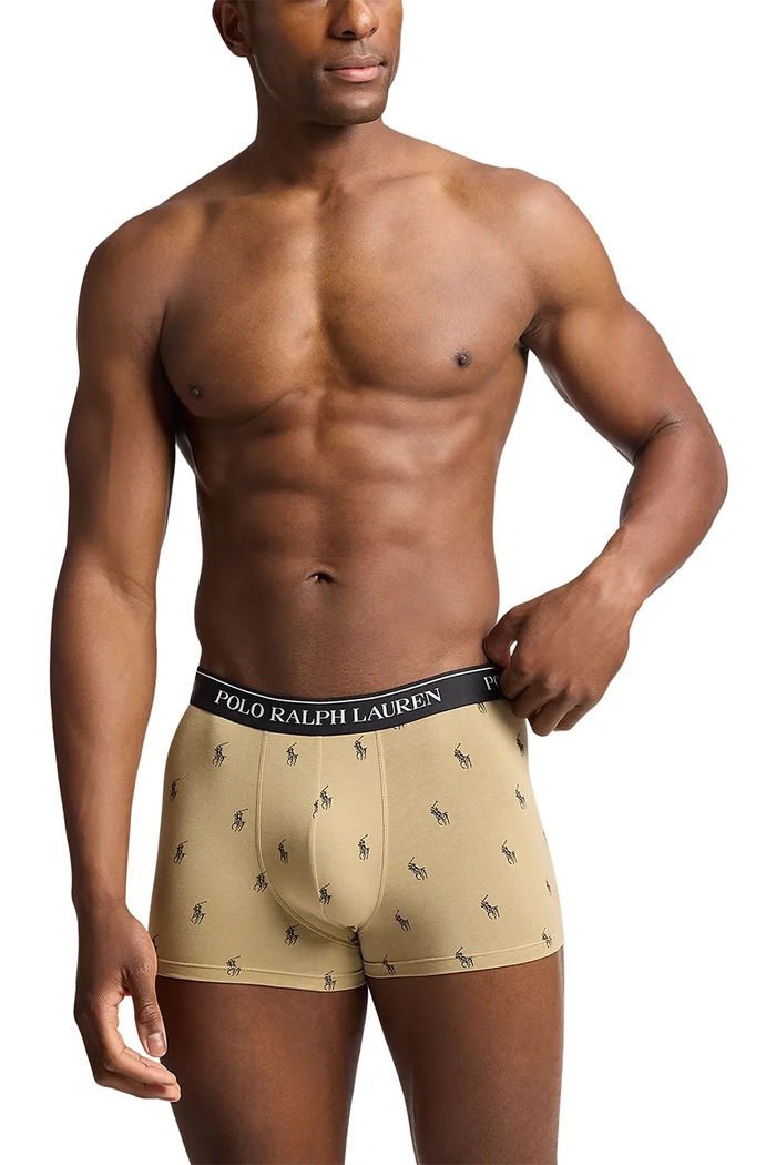 Polo Ralph Lauren boxerky pánské bavlněné s elastanem 3-pack 714830299 zelená SS26