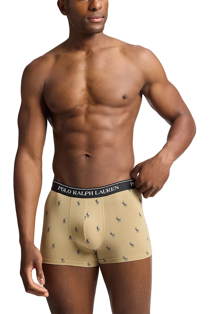 Polo Ralph Lauren boxerky pánské bavlněné s elastanem 3-pack 714830299 zelená SS26
