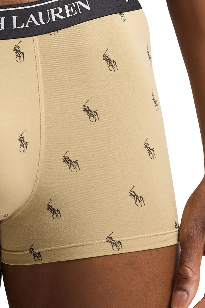 Oblečení Polo Ralph Lauren boxerky pánské bavlněné s elastanem 3-pack 714830299 zelená