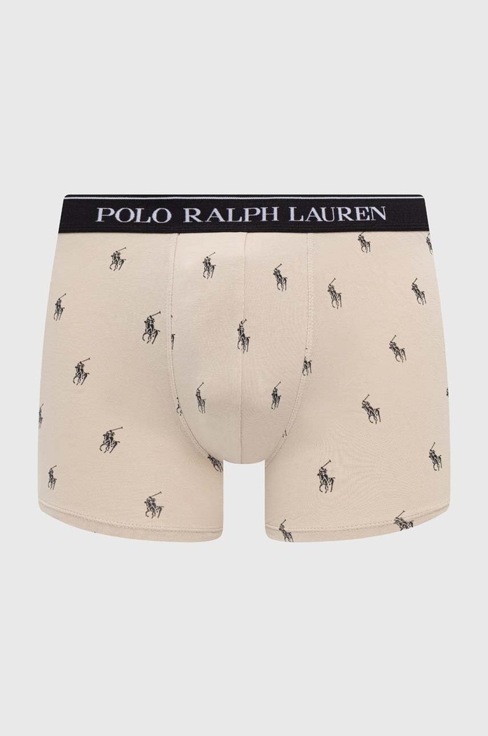 Polo Ralph Lauren bokserki męskie bawełniane z elastanem 3-pack 714830299 beżowy SS26