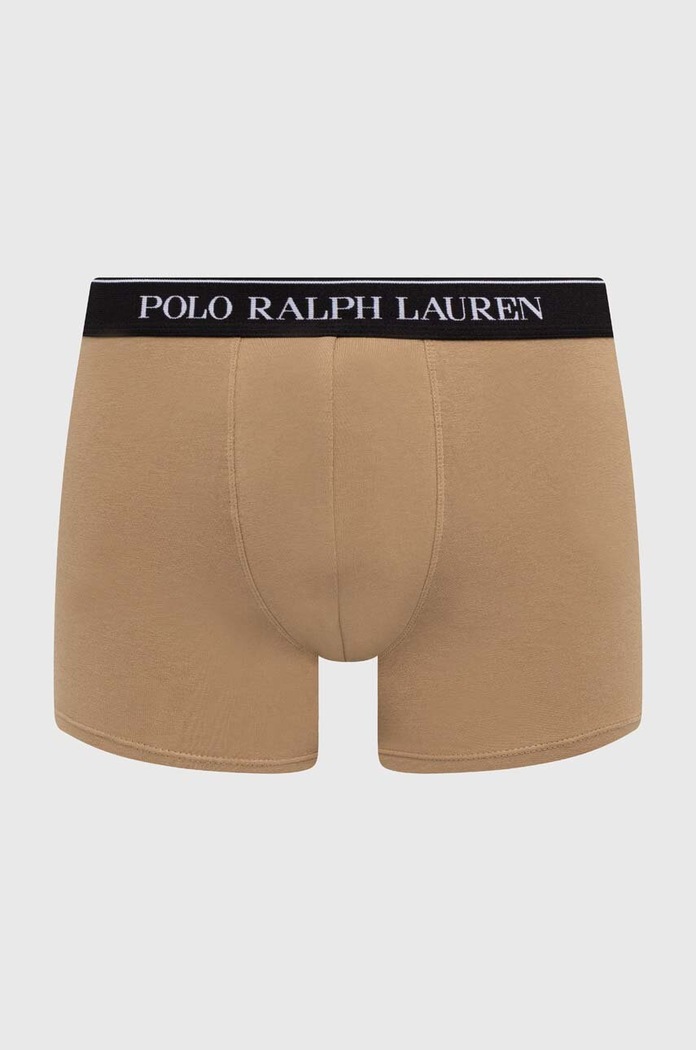 Odzież Polo Ralph Lauren bokserki męskie bawełniane z elastanem 3-pack 714830299 beżowy