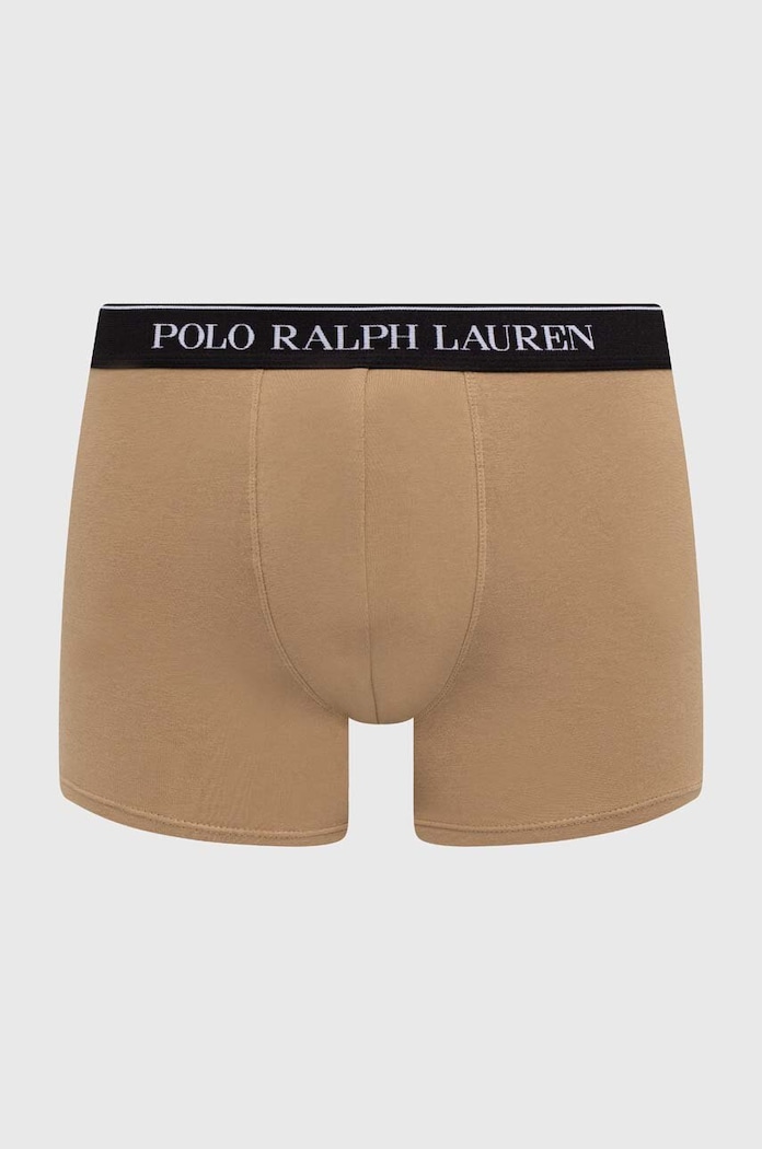 Odzież Polo Ralph Lauren bokserki męskie bawełniane z elastanem 3-pack 714830299 beżowy