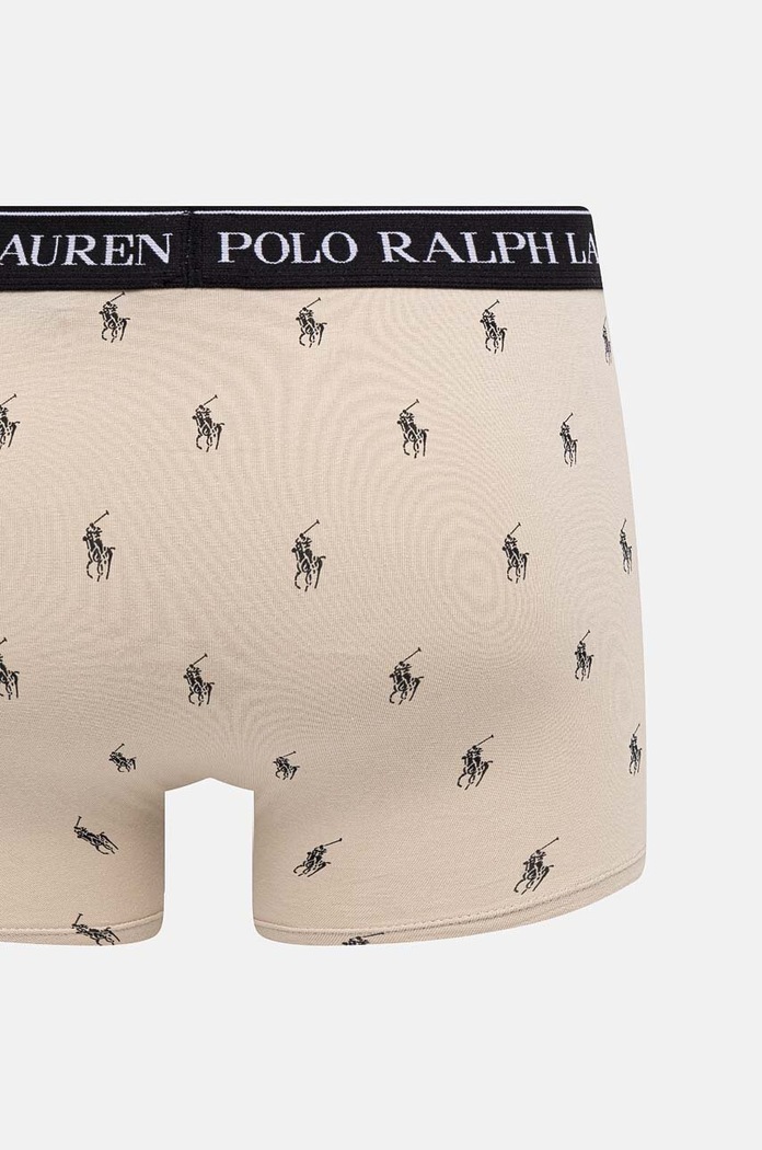 Polo Ralph Lauren bokserki męskie bawełniane z elastanem 3-pack 714830299 beżowy