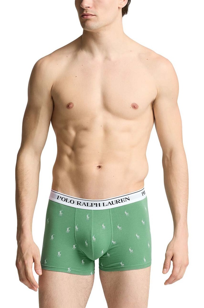 Polo Ralph Lauren boxerky pánské bavlněné s elastanem 3-pack 714830299 šedá SS26