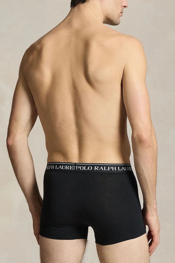 Îmbrăcăminte Polo Ralph Lauren boxeri din bumbac cu elastan pentru bărbați pachet de 3 714830299 albastru
