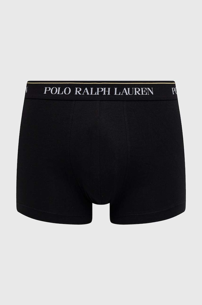 Ruházat Polo Ralph Lauren boxeralsó férfi pamut elasztánnal 3-as csomag 714830299 fekete