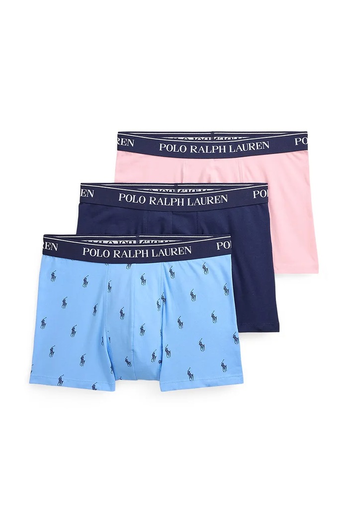 Polo Ralph Lauren boxeri din bumbac cu elastan pentru bărbați pachet de 3 tricotaj negru 714830299