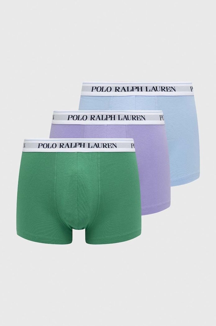 Polo Ralph Lauren bokserki męskie bawełniane z elastanem 3-pack dzianina multicolor 714830299