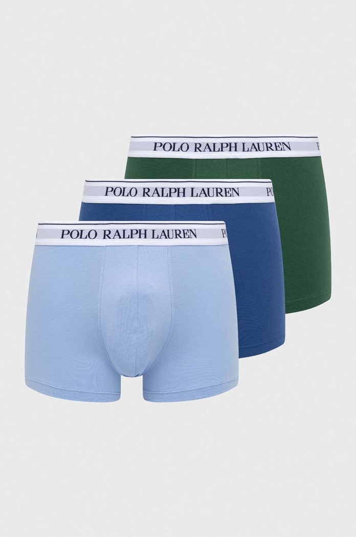 Polo Ralph Lauren boxerky pánske bavlnené s elastanom 3-pack pletenina viacfarebná 714830299