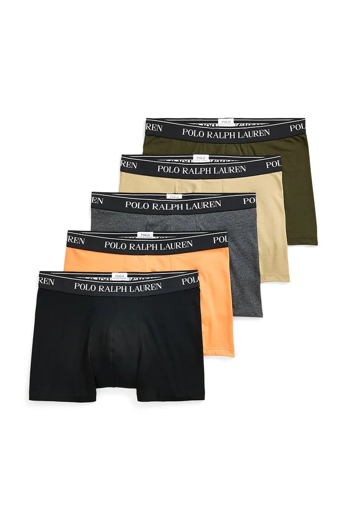 Polo Ralph Lauren bokserki męskie 5-pack dzianina pomarańczowy 714864292