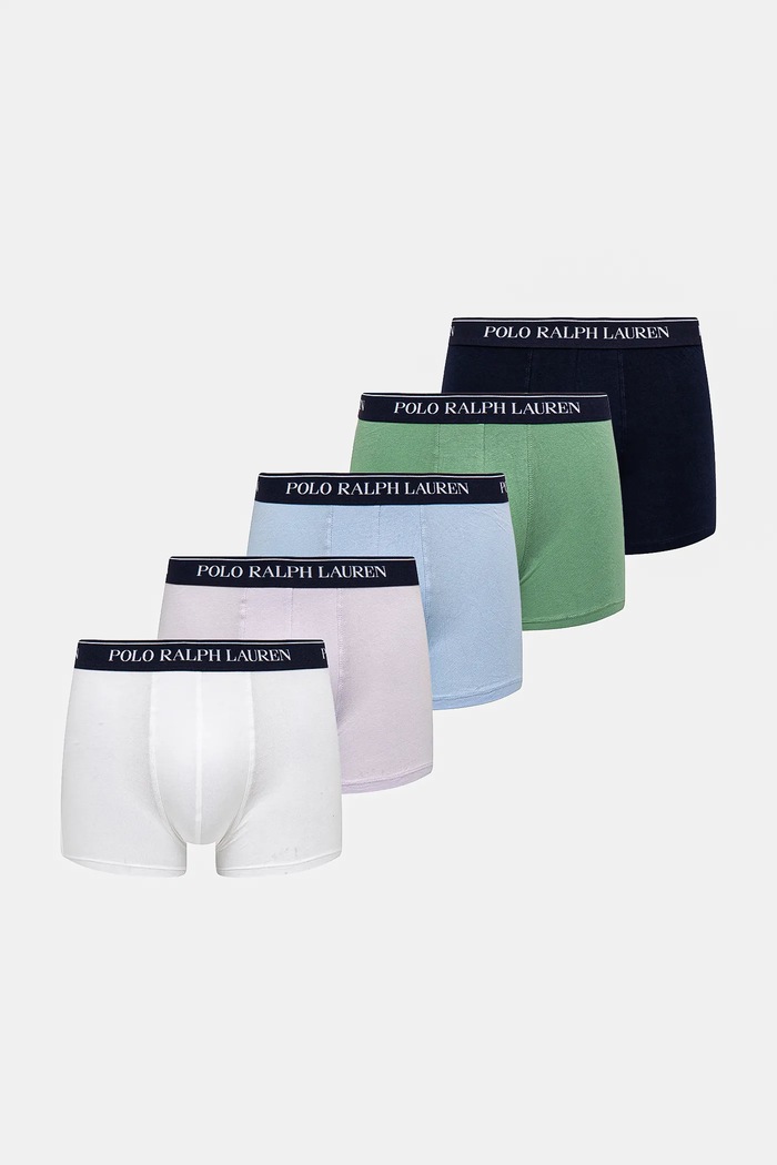 Polo Ralph Lauren boxerky pánske 5-pak jednofarebný tmavomodrá 714864292