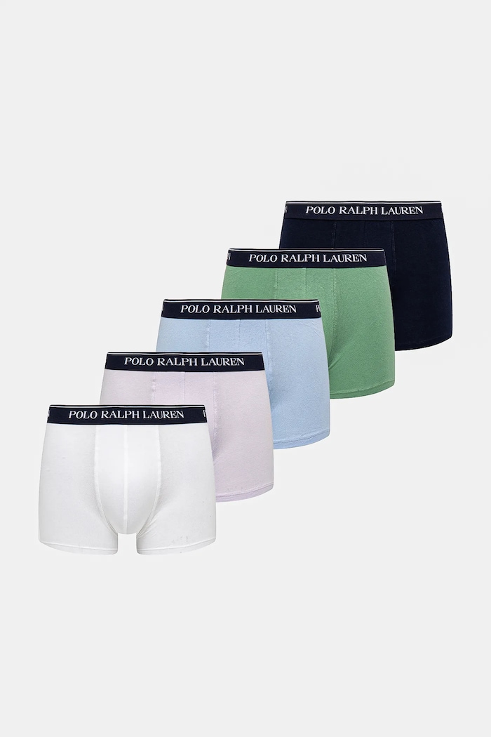 Polo Ralph Lauren boxerky pánske 5-pak jednofarebný tmavomodrá 714864292