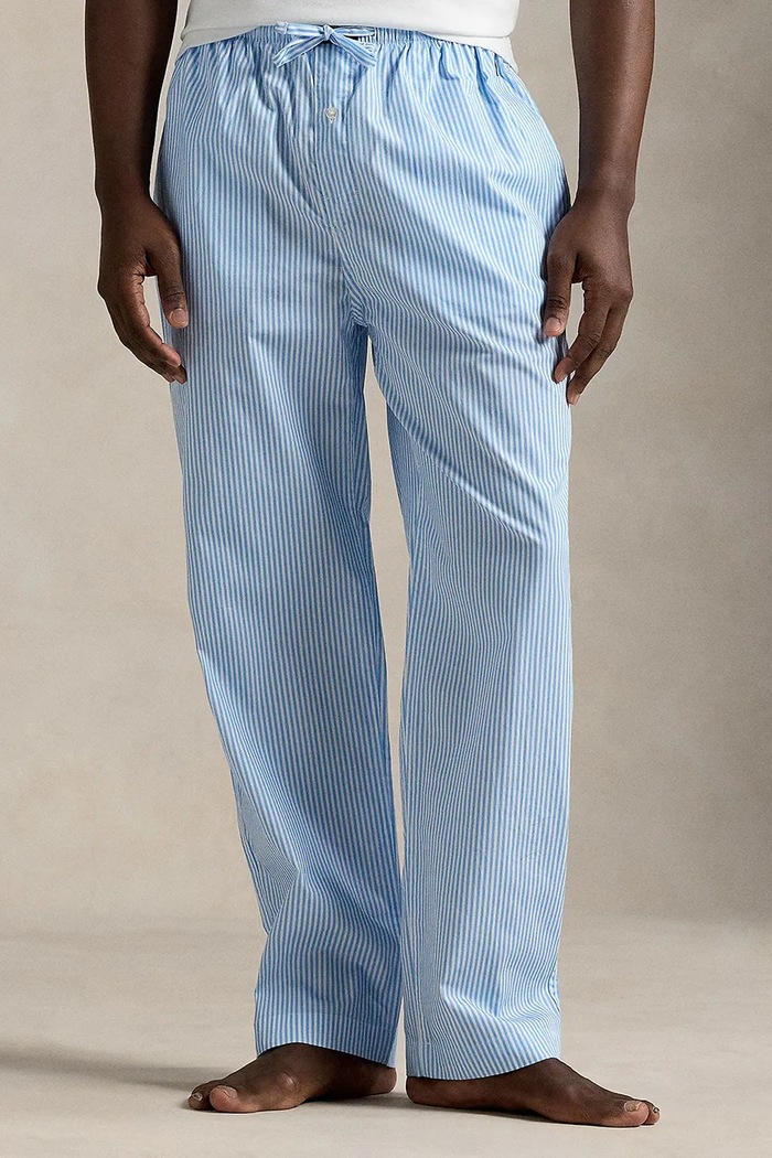 Polo Ralph Lauren pyžamové nohavice pánske bavlnené spodný modrá 714899509