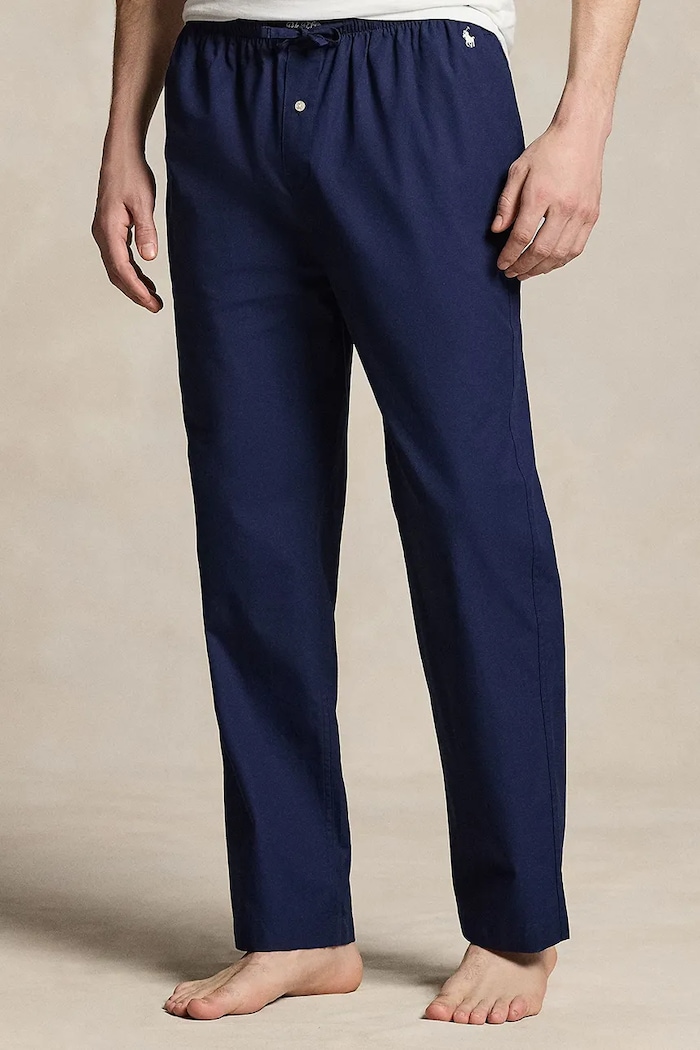Polo Ralph Lauren spodnie piżamowe męskie bawełniane granatowy 714899509