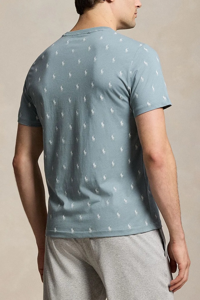 Polo Ralph Lauren T-shirt piżamowy męski bawełniany 714899612 szary SS26