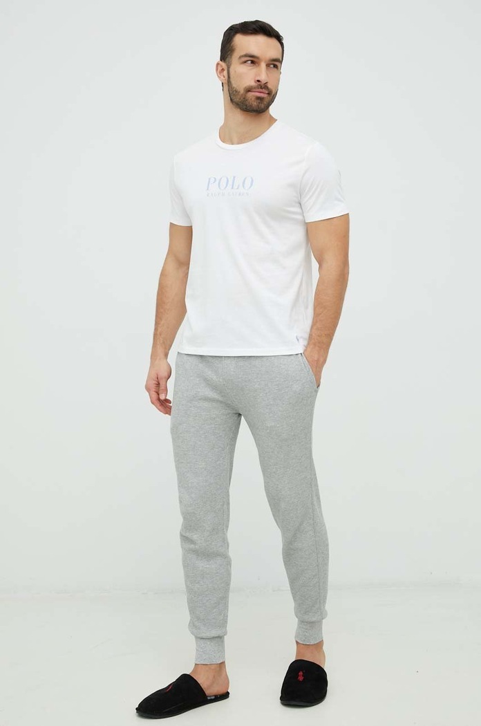Polo Ralph Lauren t-shirt piżamowy bawełniany 714899613 biały SS26
