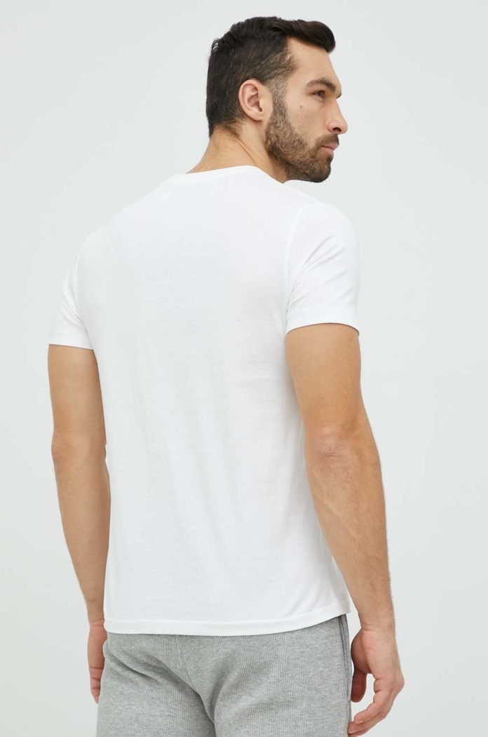 Odzież Polo Ralph Lauren t-shirt piżamowy bawełniany 714899613 biały