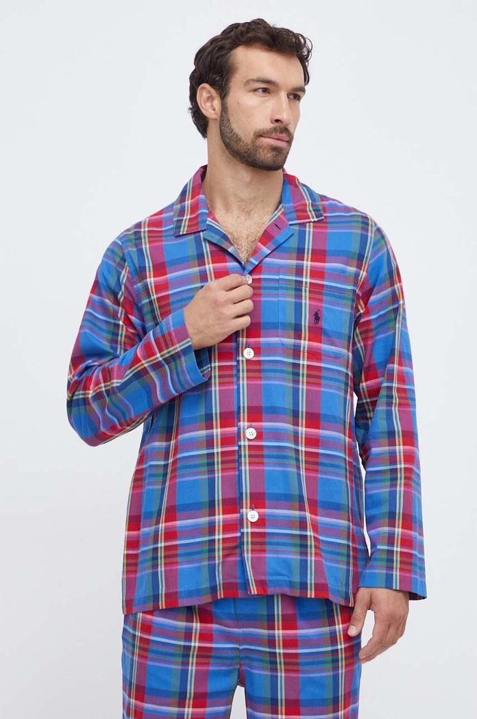 Oblečení Polo Ralph Lauren dvoudílné pyžamo pánské bavlněné 714899627 vícebarevná