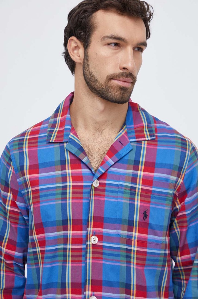 Polo Ralph Lauren dvoudílné pyžamo pánské bavlněné 714899627 vícebarevná
