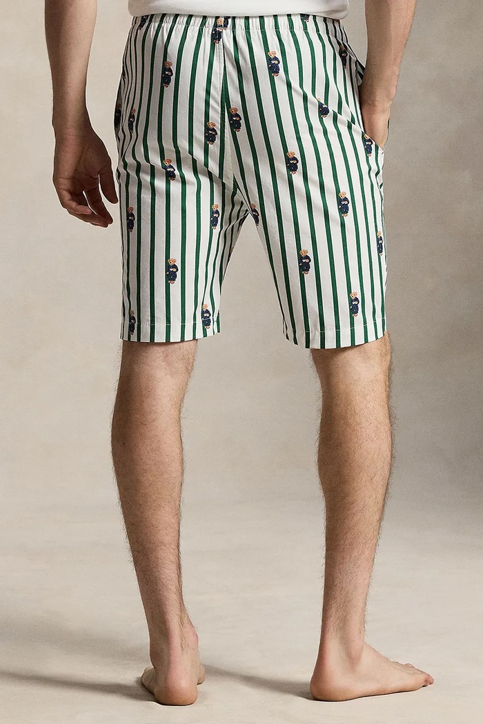 Polo Ralph Lauren szorty piżamowe męskie bawełniane 714899636 zielony SS26