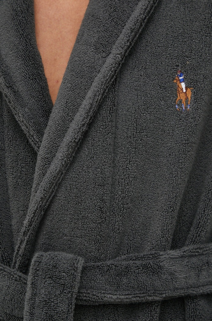 Памучен халат Polo Ralph Lauren 714899683 сив