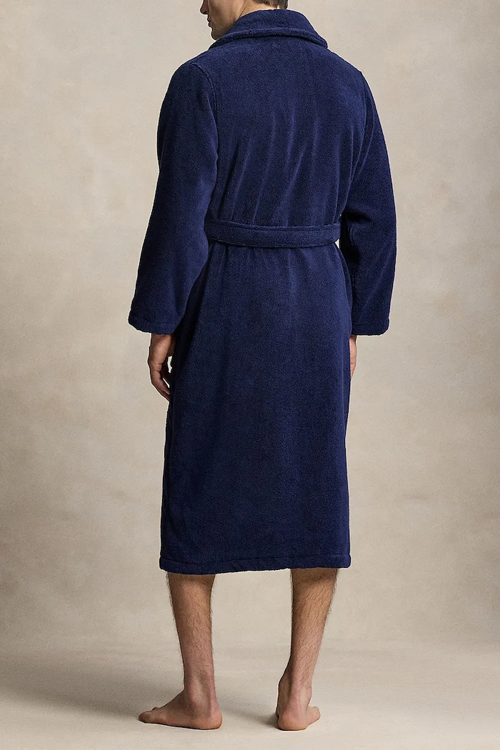 Polo Ralph Lauren halat de baie din bumbac 714899683 bleumarin SS26