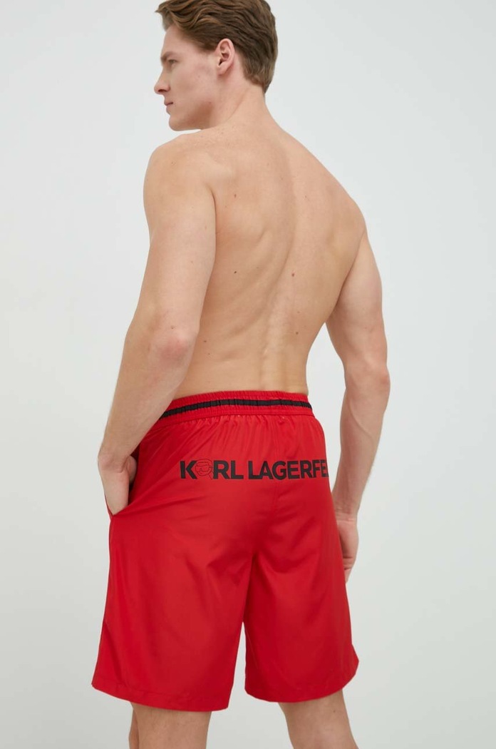 Îmbrăcăminte Karl Lagerfeld pantaloni scurti de baie 230M2214 rosu