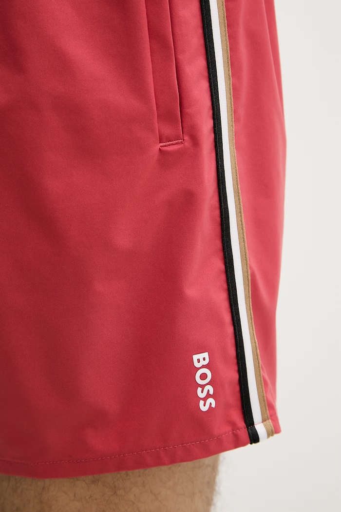 BOSS Pantaloni scurți de baie bărbați iconici rosu 50491594