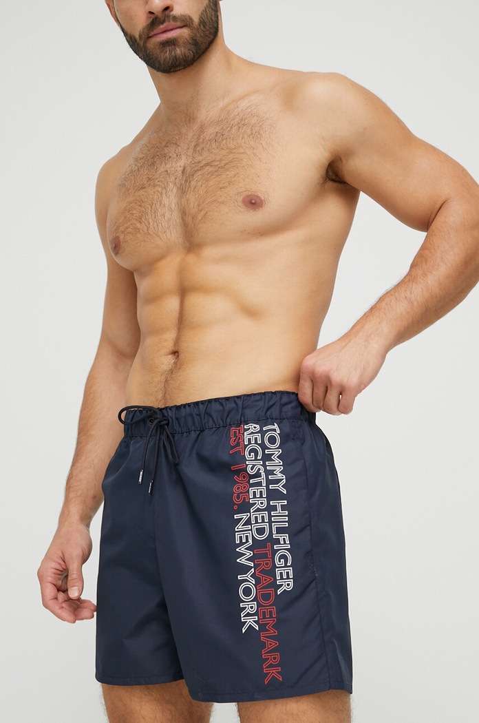 Tommy Hilfiger szorty kąpielowe Planet friendly granatowy UM0UM02742.PPYX