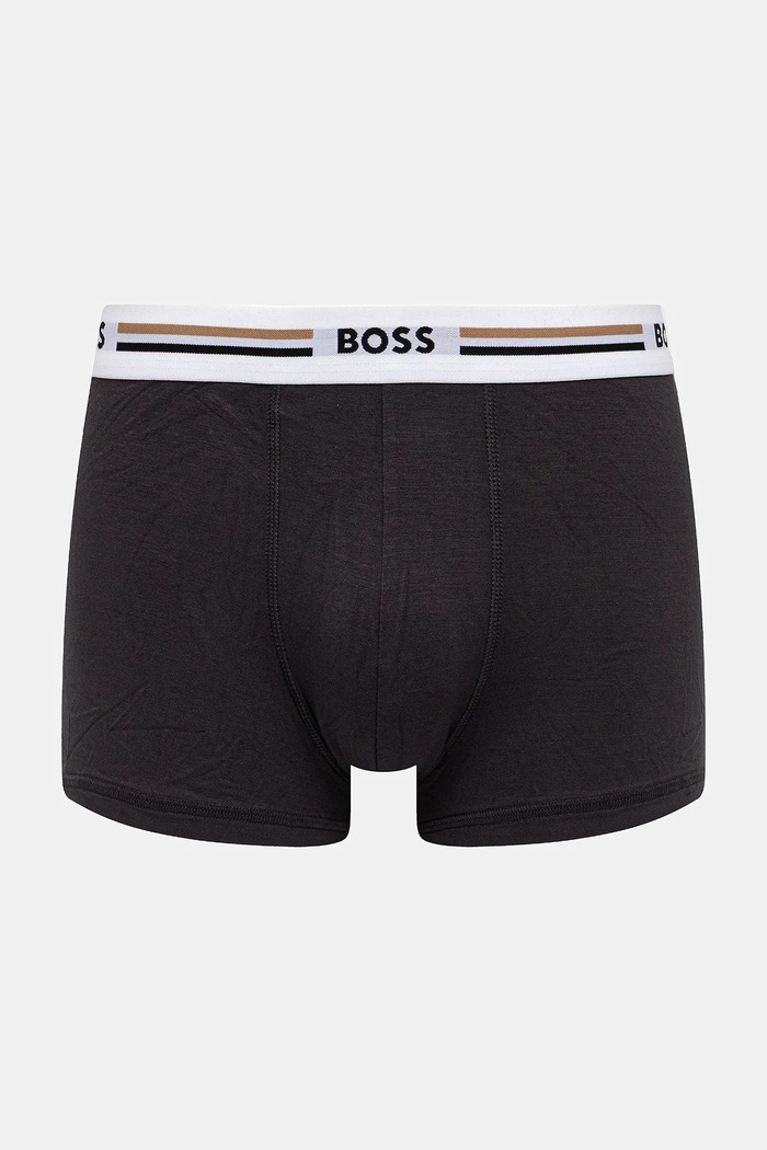 BOSS přiléhavé boxerky pánské s viskózou Trunk 3P Revive 3-pack 50492200 bílá AA00