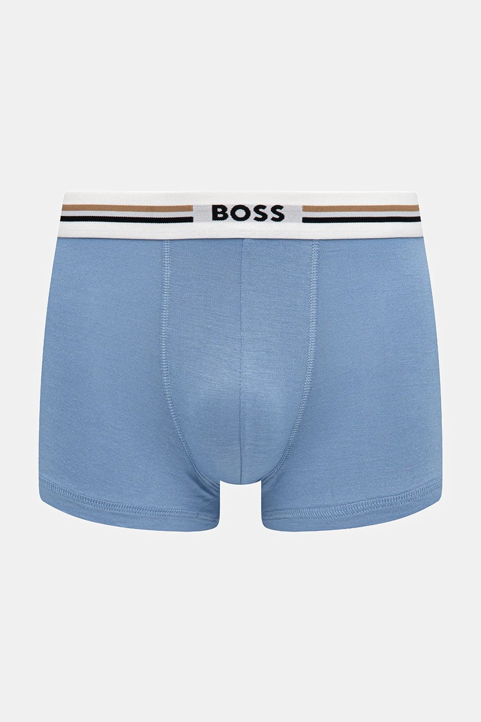 BOSS boxeri mulați pentru bărbați cu vâscoză Trunk 3P Revive pachet de 3 albastru 50492200