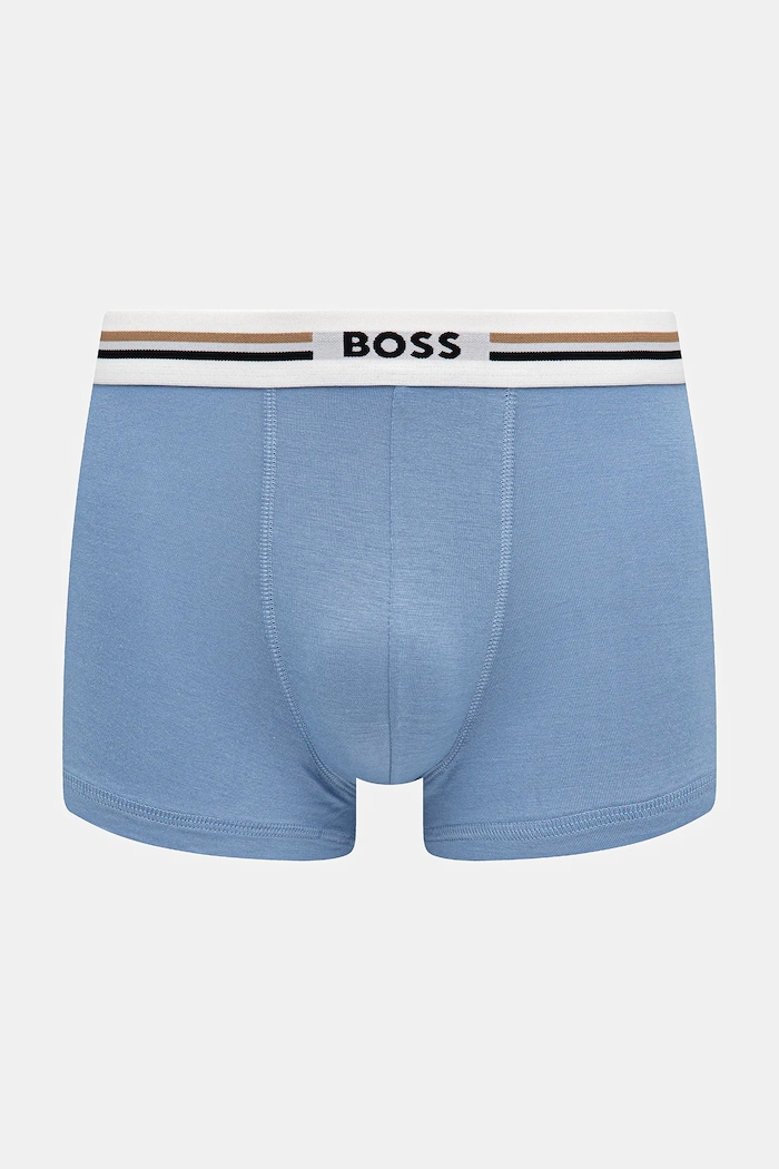 BOSS boxeri mulați pentru bărbați cu vâscoză Trunk 3P Revive pachet de 3 albastru 50492200