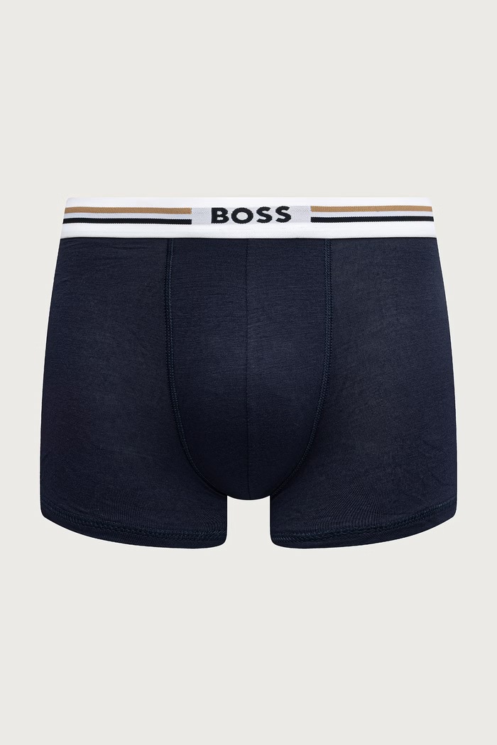 Odzież BOSS Bokserki dopasowane męskie z wiskozą Trunk 3P Revive 3-pack 50492200 czerwony