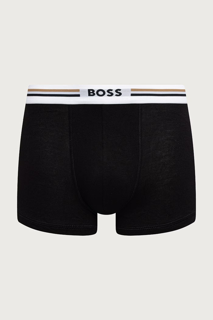 Bokserki dopasowane męskie z wiskozą Trunk 3P Revive 3-pack BOSS 50492200 czerwony