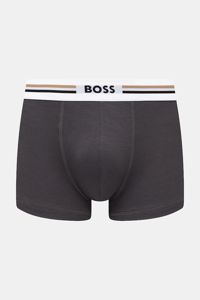 BOSS přiléhavé boxerky pánské s viskózou Trunk 3P Revive 3-pack 50492200 černá AA00