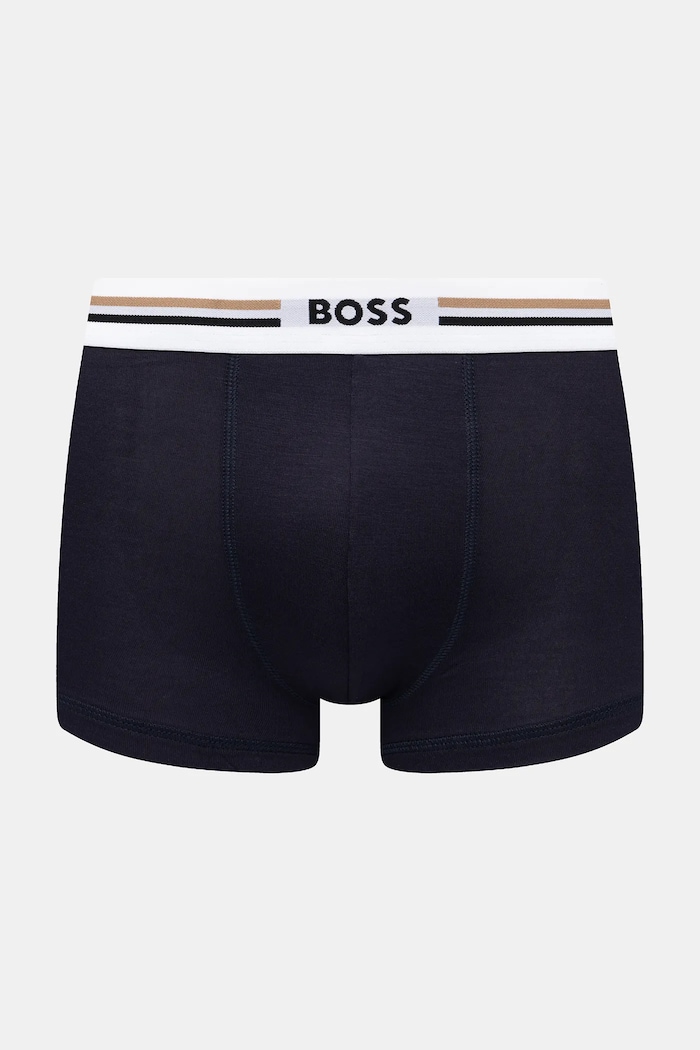 BOSS přiléhavé boxerky pánské s viskózou Trunk 3P Revive 3-pack černá 50492200