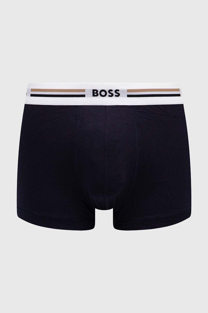 BOSS boxeri mulați pentru bărbați cu vâscoză Trunk 3P Revive pachet de 3 50492200 gri AA00