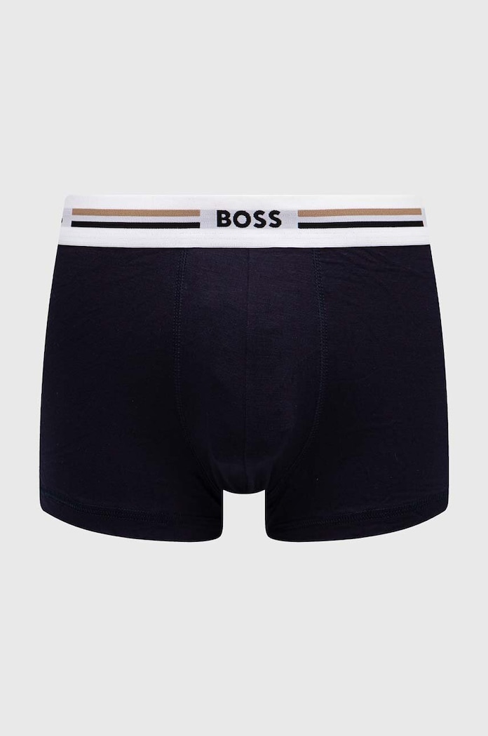 BOSS boxeri mulați pentru bărbați cu vâscoză Trunk 3P Revive pachet de 3 50492200 gri AA00