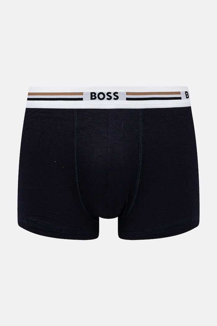 Одяг BOSS облягаючі боксери чоловічі з віскозою Trunk 3P Revive 3 шт. 50492200 чорний