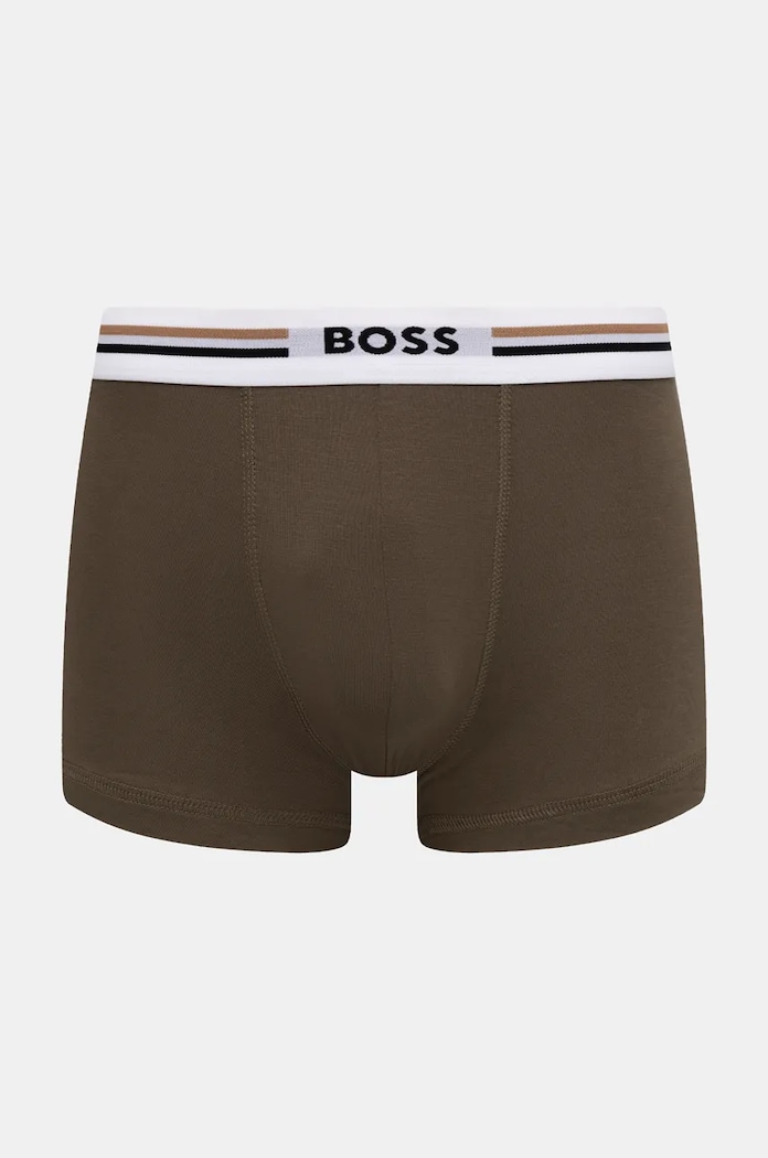 Одяг BOSS облягаючі боксери чоловічі з віскозою Trunk 3P Revive 3 шт. 50492200 чорний